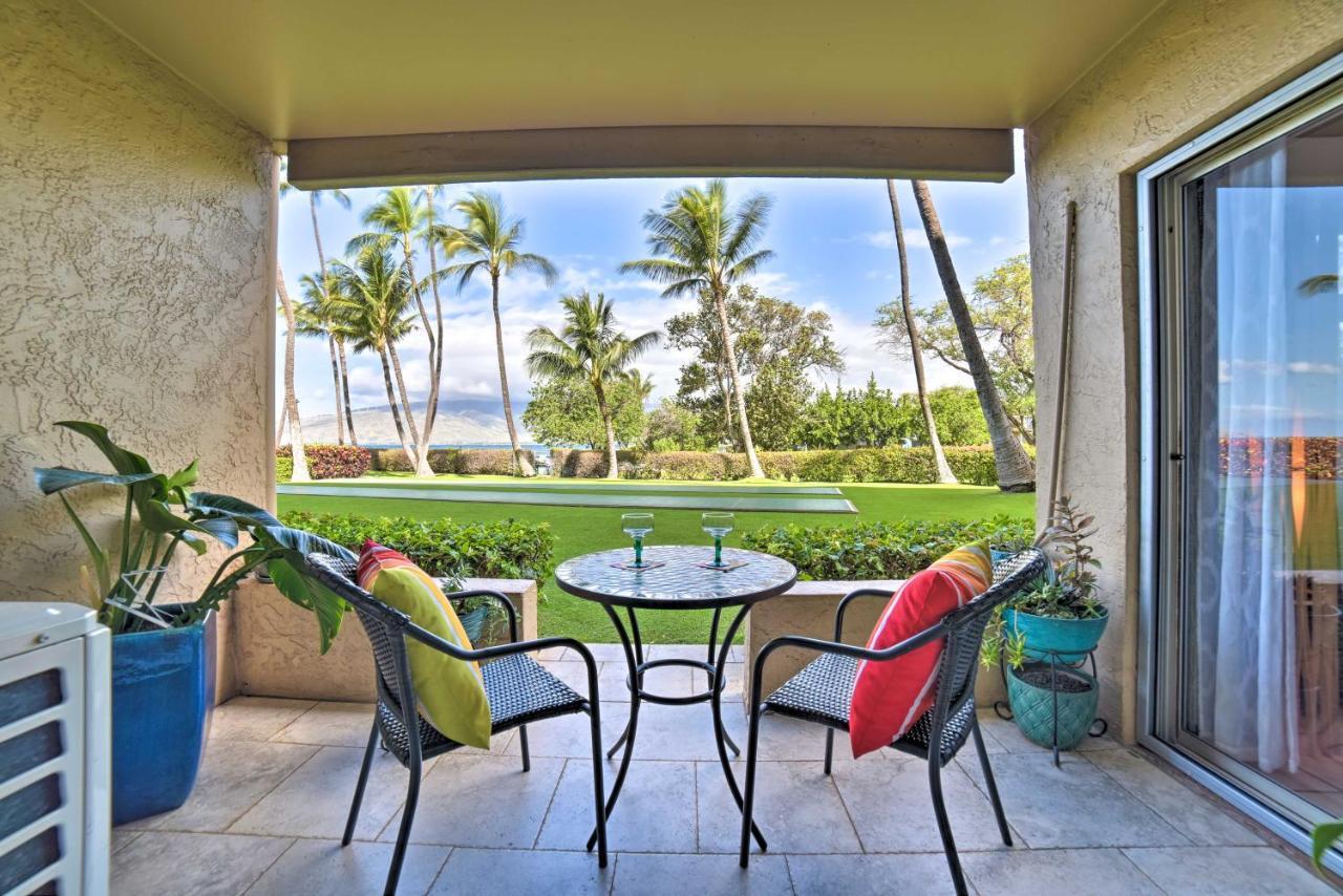 Ocean-View Kihei Condo With Lanai Steps To Beach! Kültér fotó